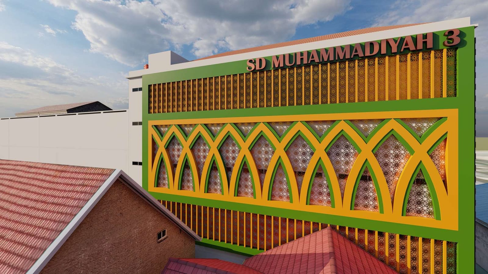 Gedung Baru SD Muhammadiyah 3 Surabaya (5 Lantai)