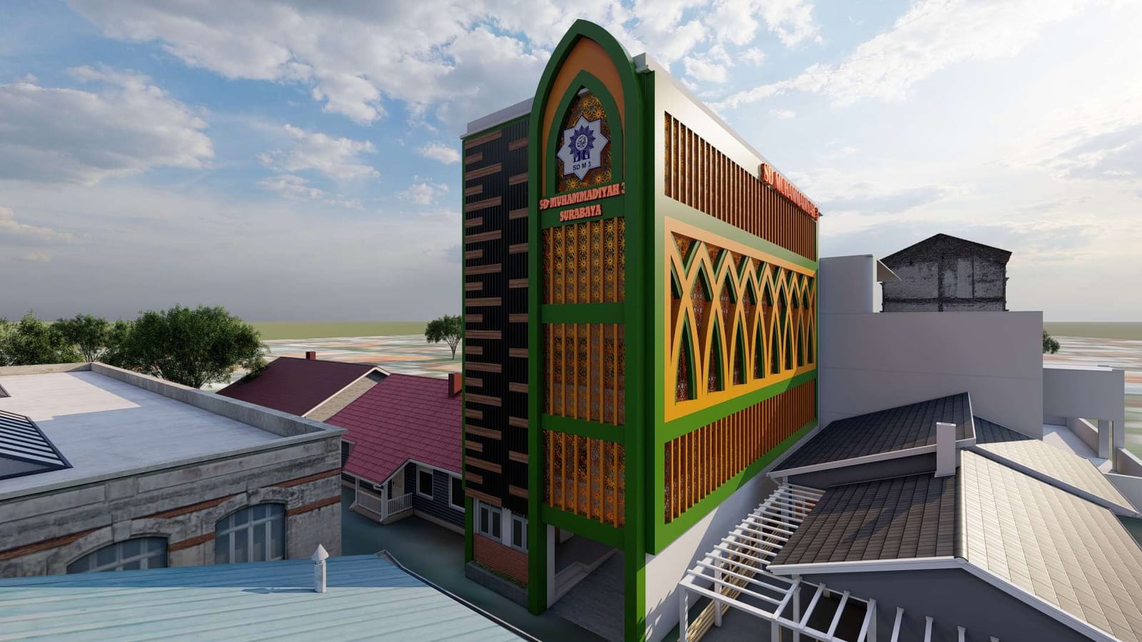 Gedung Baru SD Muhammadiyah 3 Surabaya (5 Lantai) - foto 2