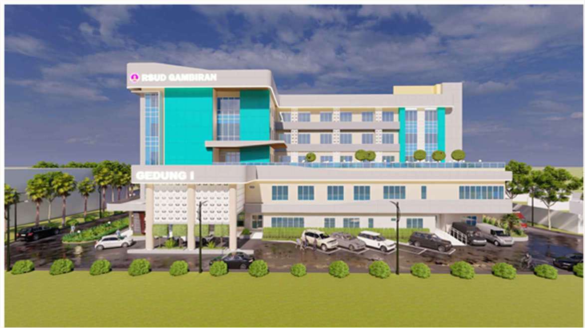 Perencanaan Pembangunan Gedung I RSUD Gambiran (Eksterior) - foto 3